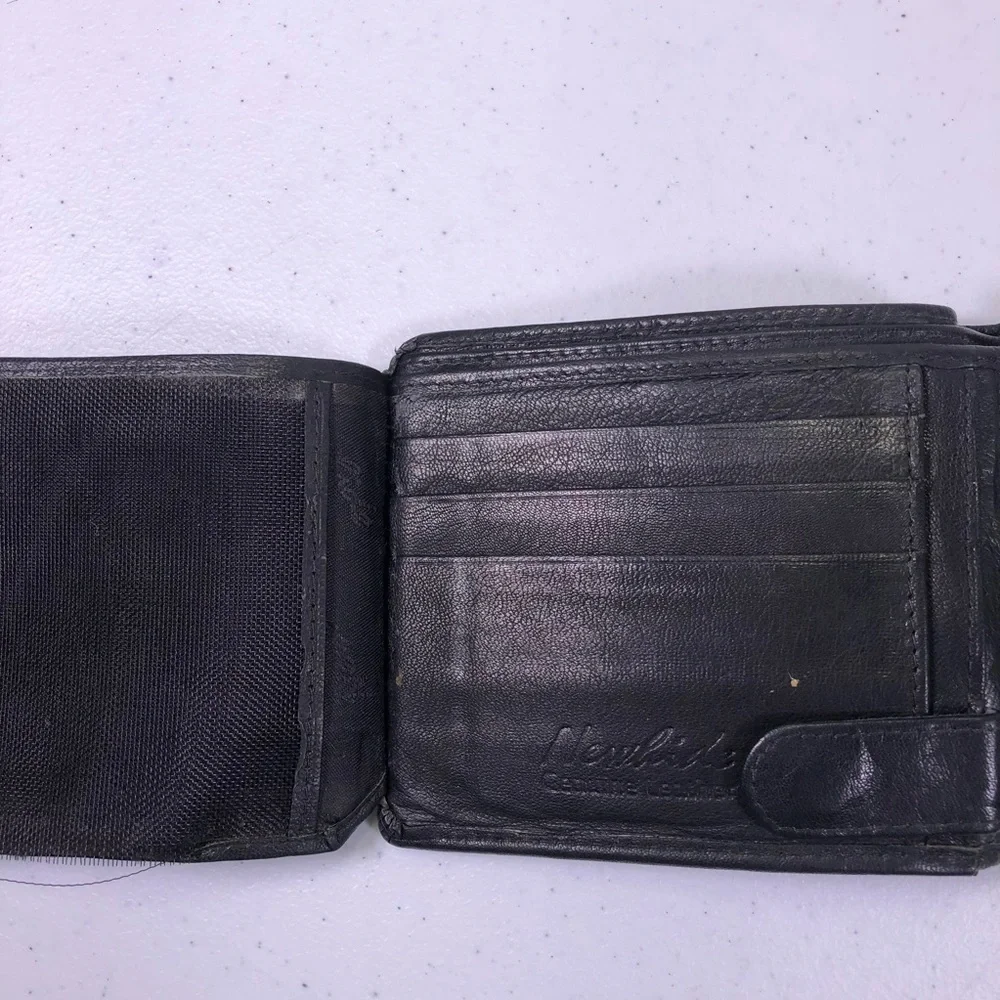 NEWHIDE Bifold Zipper Snap Leather Wallet